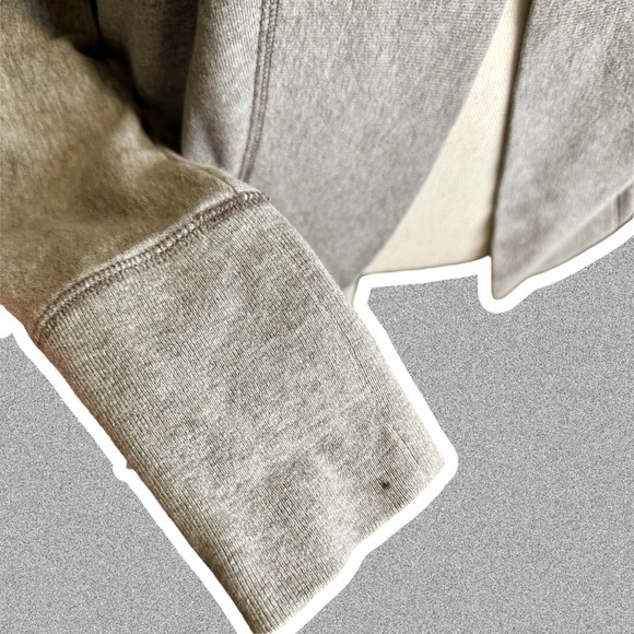 PINK Victoria’s Secret Heathered Gray Terry Cotton Long Sleeve Curved Cardigan - Picture 14 of 14